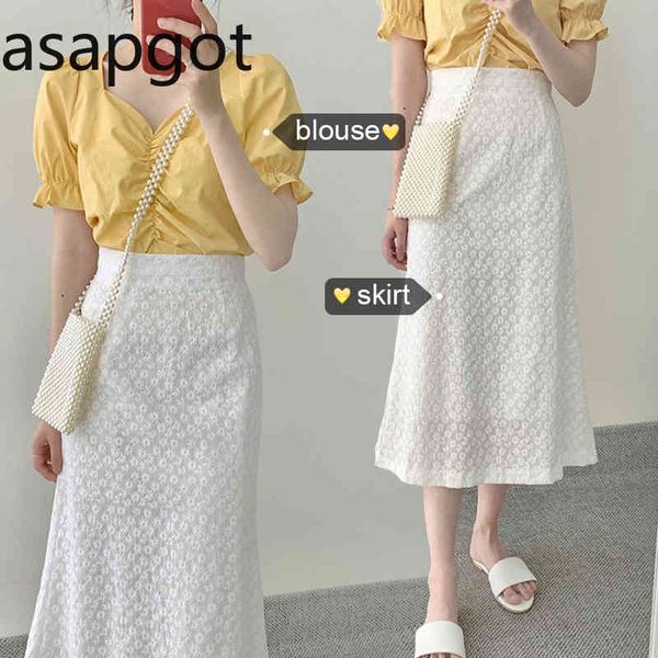 korean summer sweet drawstring v-neck blouse short sleeve shirt high waist mid-length jacquard skirt two piece set and 210429, White
korean summer sweet drawstring v-neck blouse short sleeve shirt high waist mid-length jacquard skirt two piece set and 210429, White