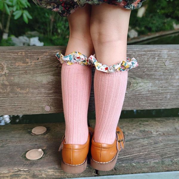 socks cute girls with lace breathable soft children's cotton sock knee hight princess infant baby long tube, Pink;yellow
socks cute girls with lace breathable soft children's cotton sock knee hight princess infant baby long tube, Pink;yellow