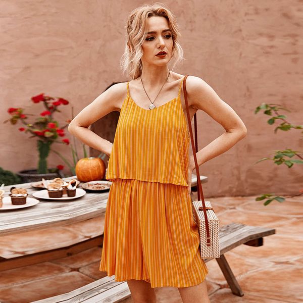 kaikuo 2020 summer stripe small fresh suspender jumpsuit women's natural leisure, Black;white
kaikuo 2020 summer stripe small fresh suspender jumpsuit women's natural leisure, Black;white