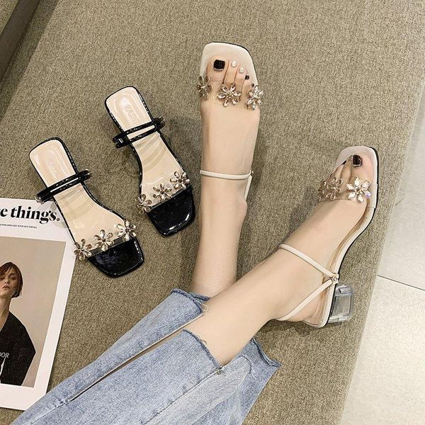 square heel flower female shoes med slippers heels slides fashion shallow jelly flip flops block 2021 high summer luxury, Black
square heel flower female shoes med slippers heels slides fashion shallow jelly flip flops block 2021 high summer luxury, Black