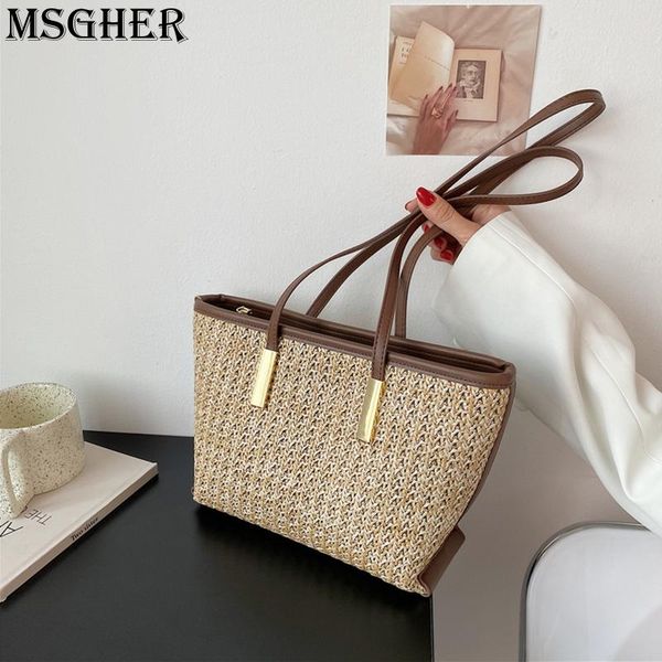 evening bags straw braid bag for women 2021 summer fashion woven one-shoulder handbag casual armpit tote large capacity shopping 
evening bags straw braid bag for women 2021 summer fashion woven one-shoulder handbag casual armpit tote large capacity shopping