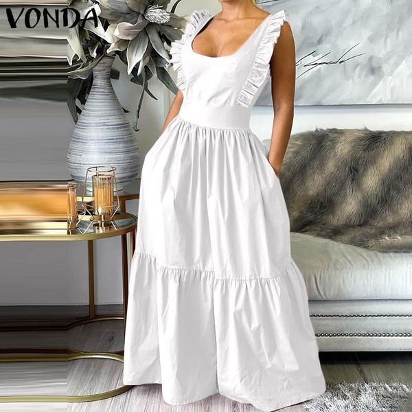 casual dresses women tank dress 2021 vonda summer ruffled beach sundress holiday party square collar vestidos robe, Black;gray
casual dresses women tank dress 2021 vonda summer ruffled beach sundress holiday party square collar vestidos robe, Black;gray