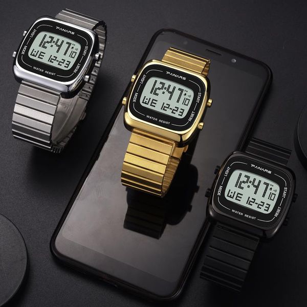 wristwatches synoke arrival men digital watches business stainless steel multi-function led waterproof luxury alarm clock for, Slivery;brown
wristwatches synoke arrival men digital watches business stainless steel multi-function led waterproof luxury alarm clock for, Slivery;brown