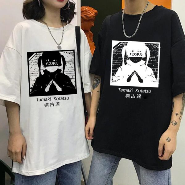 men's t-shirts funly anime en no shobotai fire force short sleeve women men harajuku tamaki kotatsu t-shirt, White;black
men's t-shirts funly anime en no shobotai fire force short sleeve women men harajuku tamaki kotatsu t-shirt, White;black