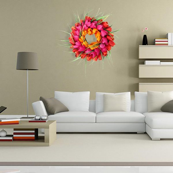 decorative flowers & wreaths hanging pendant wedding window party garland lifelike door hand made wall simulate tulip wreath ornament home d
decorative flowers & wreaths hanging pendant wedding window party garland lifelike door hand made wall simulate tulip wreath ornament home d