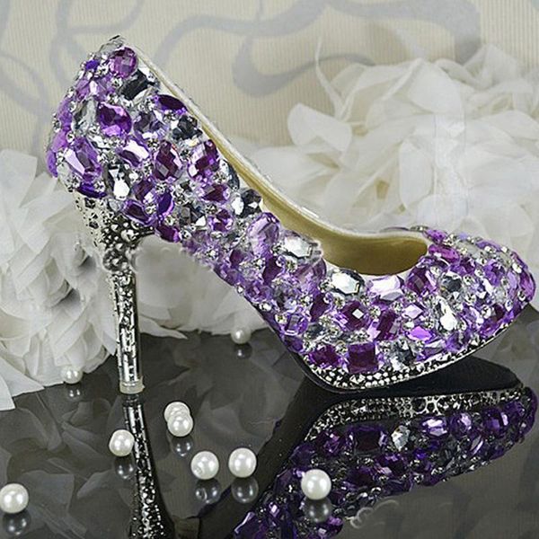 luxurious beautiful bridal dress shoes women high heel party club handmade ladies purple crystal wedding, Black
luxurious beautiful bridal dress shoes women high heel party club handmade ladies purple crystal wedding, Black