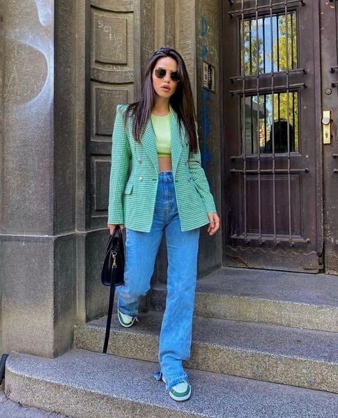 women's suits & blazers retro long-sleeved plaid blazer 2021 summer fashion ladies chic double-breasted jacket casual, White;black
women's suits & blazers retro long-sleeved plaid blazer 2021 summer fashion ladies chic double-breasted jacket casual, White;black