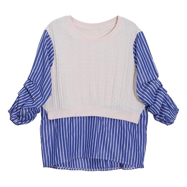 women's sweaters striped big size knitting sweater pullover women loose fit round neck long sleeve fashion pullovers autumn winter 2021, White;black
women's sweaters striped big size knitting sweater pullover women loose fit round neck long sleeve fashion pullovers autumn winter 2021, White;black
