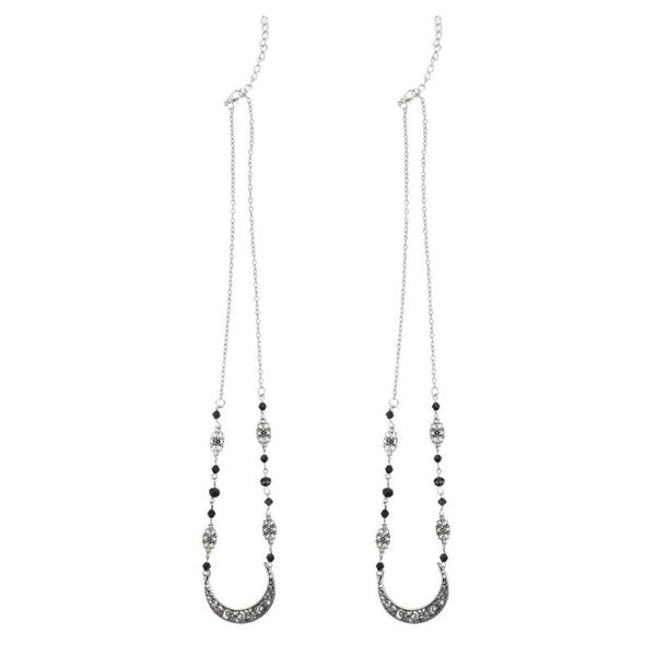 hair clips & barrettes 2pcs crystal head chains moon circlet headpiece crescents, Golden;silver
hair clips & barrettes 2pcs crystal head chains moon circlet headpiece crescents, Golden;silver