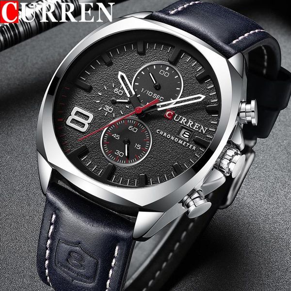 wristwatches curren men watch waterproof chronograph sport military erkek kol saati leather wristwatch relogio masculino 8324, Slivery;brown
wristwatches curren men watch waterproof chronograph sport military erkek kol saati leather wristwatch relogio masculino 8324, Slivery;brown