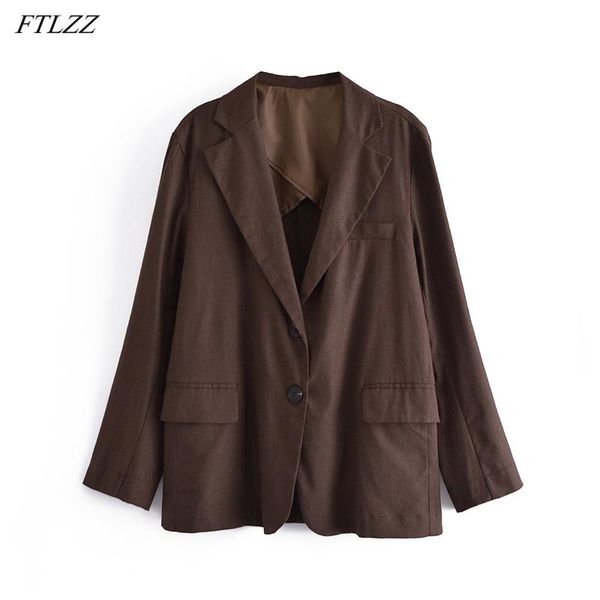 women's suits & blazers ftlzz 2021 spring autumn office lady one button blazes thin jacket women casual loose long sleeve solid color f, White;black
women's suits & blazers ftlzz 2021 spring autumn office lady one button blazes thin jacket women casual loose long sleeve solid color f, White;black