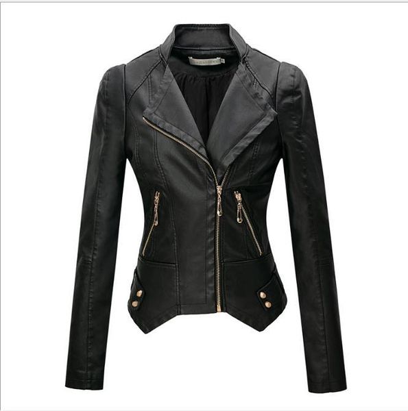 women's leather & faux black /red women spring autumn pu jacket female turn down collar motorcycle jackets zipper casual coat j3455
women's leather & faux black /red women spring autumn pu jacket female turn down collar motorcycle jackets zipper casual coat j3455