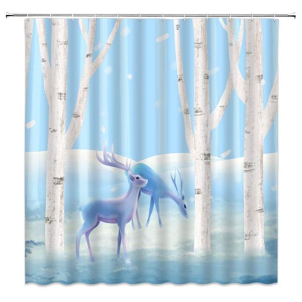 forest deer shower curtain decor reindeer winter birch woodland animal hand drawn style nature life elk blue fabric bath
forest deer shower curtain decor reindeer winter birch woodland animal hand drawn style nature life elk blue fabric bath