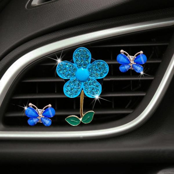 car air freshener color crystal flower lovely little butterfly ladies' perfume decoration clip refresher fragrance
car air freshener color crystal flower lovely little butterfly ladies' perfume decoration clip refresher fragrance