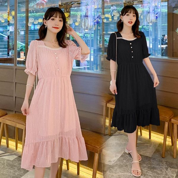 maternity dresses 94735# dress summer cotton short sleeves loose midi slimming plus size pregnancy pregnant women mom, White
maternity dresses 94735# dress summer cotton short sleeves loose midi slimming plus size pregnancy pregnant women mom, White