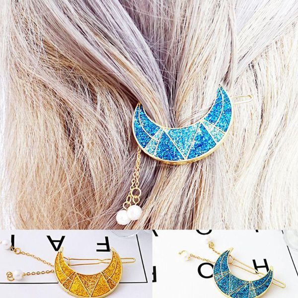 womens half moon geometric hair clip faux pearl tassels pendant hairpins glitter sequins metal alloy ponytail clamp barrettes1
womens half moon geometric hair clip faux pearl tassels pendant hairpins glitter sequins metal alloy ponytail clamp barrettes1