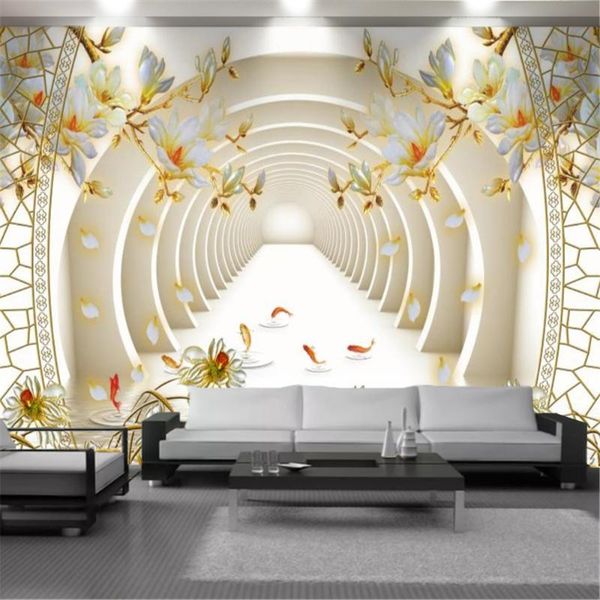 wallpapers 3d flower wallcovering wallpaper expanding space magnolia floral goldfish mural home decor painting modern
wallpapers 3d flower wallcovering wallpaper expanding space magnolia floral goldfish mural home decor painting modern