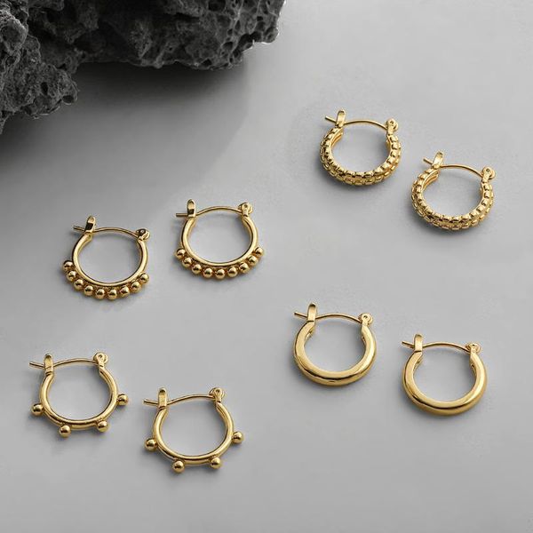 hoop & huggie fashion geometric twisted small circle earrings for women minimalist gold color metal beaded round jewelry gift, Golden;silver
hoop & huggie fashion geometric twisted small circle earrings for women minimalist gold color metal beaded round jewelry gift, Golden;silver