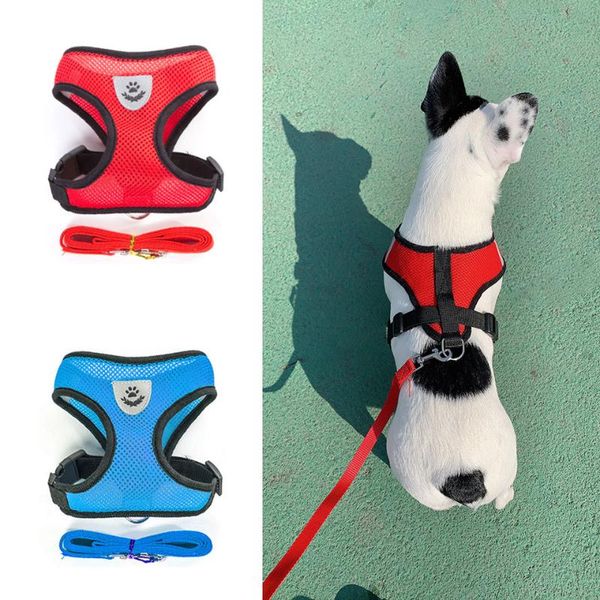 dog harness with 1.2m leash set adjustable anti-slip breathable vest for small medium dogs cats outdoor collars & leashes
dog harness with 1.2m leash set adjustable anti-slip breathable vest for small medium dogs cats outdoor collars & leashes