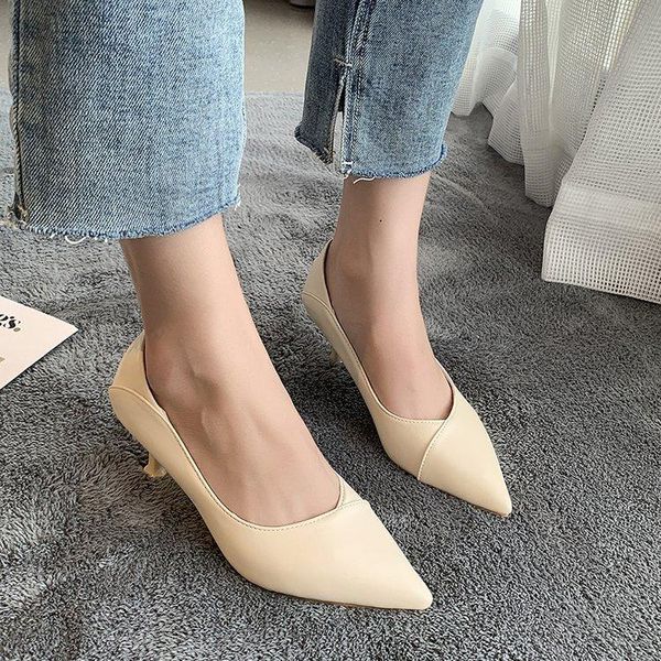 dress shoes 2021 spring/summer korean version pointed toe thin heel spot fashion casual work commuter single, Black
dress shoes 2021 spring/summer korean version pointed toe thin heel spot fashion casual work commuter single, Black