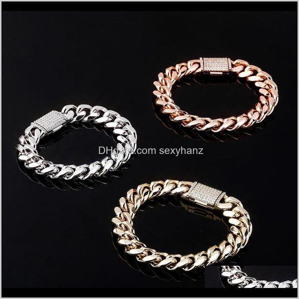 link chain 12mm personalized bling cz jewelry fashion men copper zircon cuban bracelet udlgp gyo7f, Black
link chain 12mm personalized bling cz jewelry fashion men copper zircon cuban bracelet udlgp gyo7f, Black