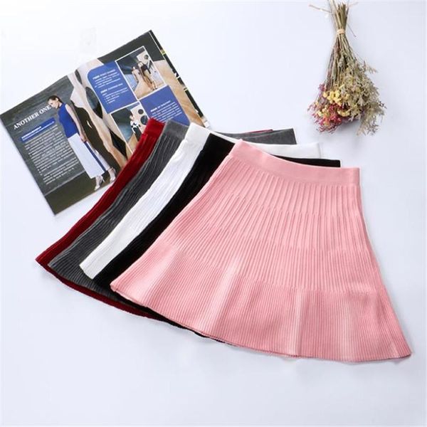 skirts autumn winter women knitted skirt solid high waist short umbrella pleated ladies elastic mini rh1511, Black
skirts autumn winter women knitted skirt solid high waist short umbrella pleated ladies elastic mini rh1511, Black
