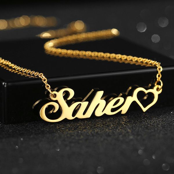 diy jewelry stainls steel chine and english letter pendant clavicle chain name necklace, White
diy jewelry stainls steel chine and english letter pendant clavicle chain name necklace, White