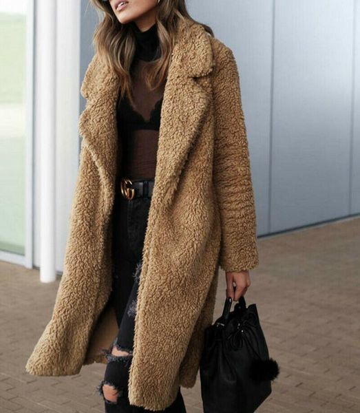 women's jackets 2021 winter warm women ladies lapel teddy coat long sleeve faux fur jacket fleece parka blends, Black;brown
women's jackets 2021 winter warm women ladies lapel teddy coat long sleeve faux fur jacket fleece parka blends, Black;brown