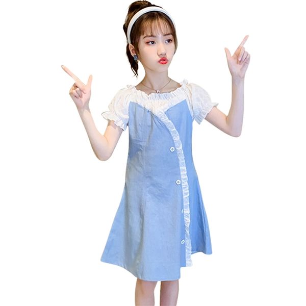 girls denim dress patchwork for girl est kids summer costume 6 8 10 12 14 210528, Red;yellow
girls denim dress patchwork for girl est kids summer costume 6 8 10 12 14 210528, Red;yellow