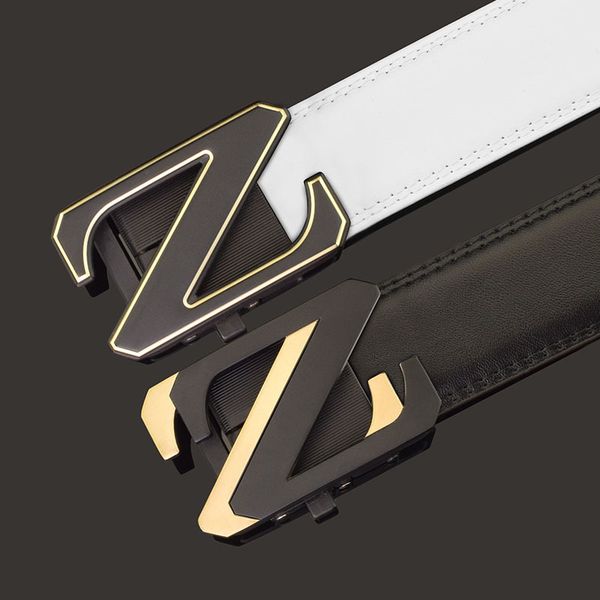 factory outlet luxury brand belt black gold z letter belt men's fashion young people's leisure versatile leather automatic buckle, Black;brown
factory outlet luxury brand belt black gold z letter belt men's fashion young people's leisure versatile leather automatic buckle, Black;brown
