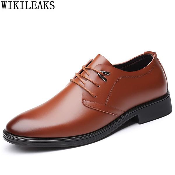 oxford shoes for men genuine leather business suit dress wedding formal office brown zapatillas, Black
oxford shoes for men genuine leather business suit dress wedding formal office brown zapatillas, Black