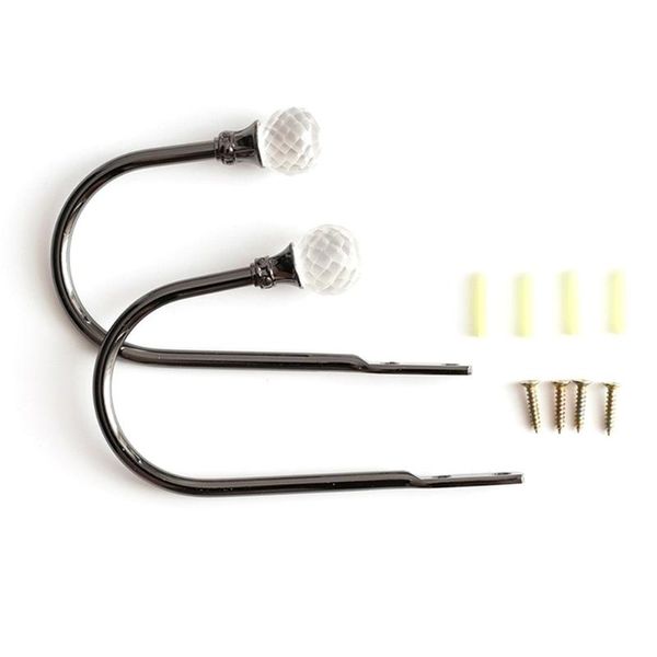 hooks & rails 2 pcs crystal u-shaped hook curtain wall zinc alloy accessories durable and sturdy
hooks & rails 2 pcs crystal u-shaped hook curtain wall zinc alloy accessories durable and sturdy