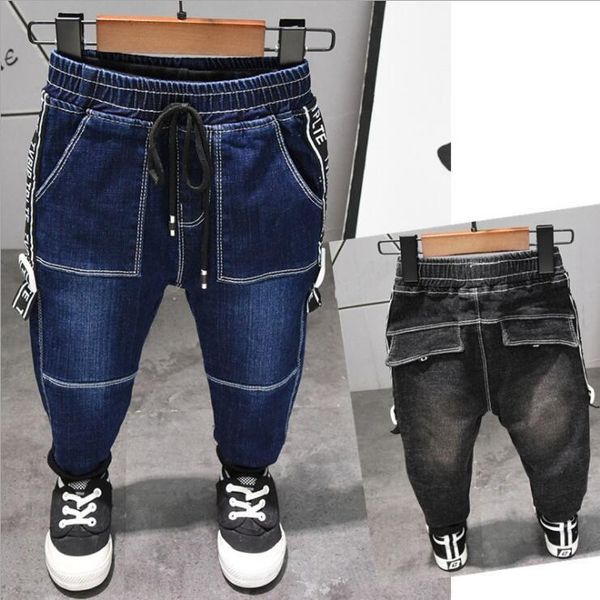 jeans style kids boy spring autumn elastic waist straight trousers 2-7years baby fashion denim pant casual pants, Blue
jeans style kids boy spring autumn elastic waist straight trousers 2-7years baby fashion denim pant casual pants, Blue