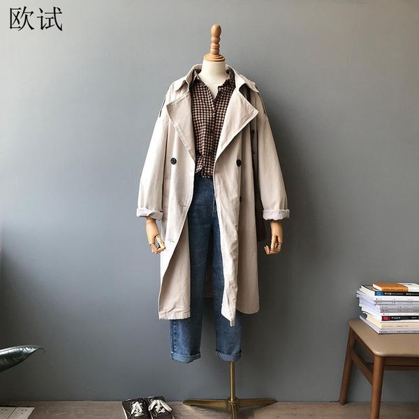 women's trench coats spring autumn long kardigan coat for women corduroy clothes overcoat cardigan ladies arrival 2021, Tan;black
women's trench coats spring autumn long kardigan coat for women corduroy clothes overcoat cardigan ladies arrival 2021, Tan;black