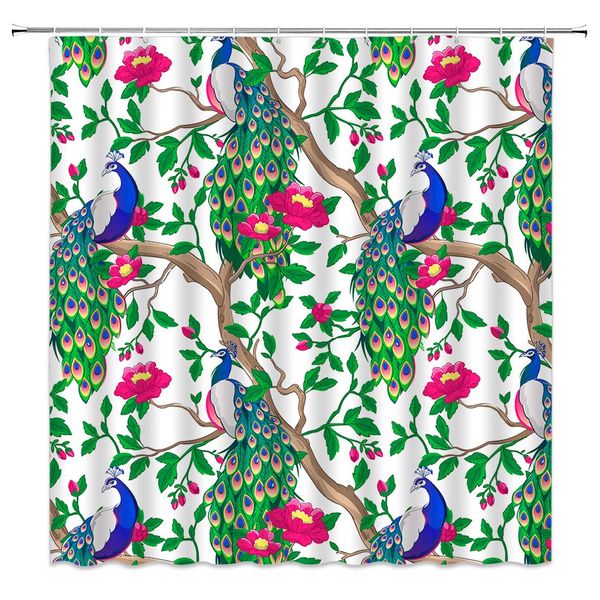 peacock shower curtain decor tree flower branch bird animal spring scenery green pink fabric bath curtains bathroom accessories
peacock shower curtain decor tree flower branch bird animal spring scenery green pink fabric bath curtains bathroom accessories