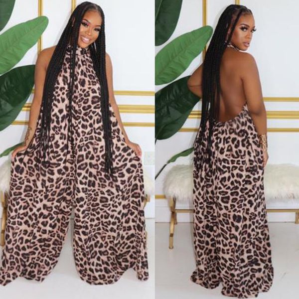 autumn winter women casual fashion leopard print backless hanging neck jumpsuit playsuit rompers plus size women's jumpsuits &, Black;white
autumn winter women casual fashion leopard print backless hanging neck jumpsuit playsuit rompers plus size women's jumpsuits &, Black;white