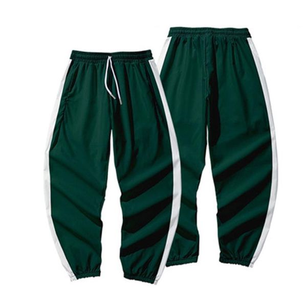 men's pants men casual digital printing squid game round six autumn winter sports leisure drawstring color matching pocket trousers, Black
men's pants men casual digital printing squid game round six autumn winter sports leisure drawstring color matching pocket trousers, Black