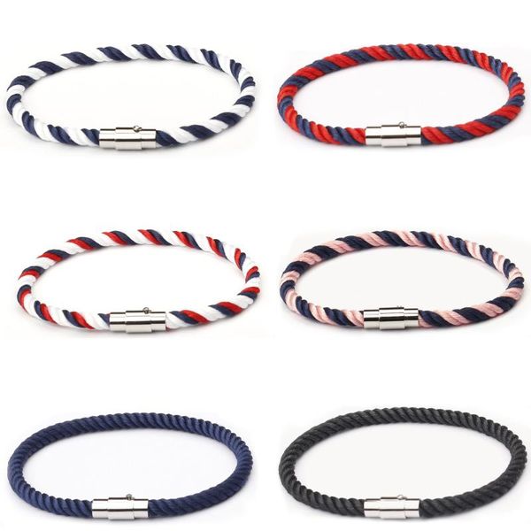 charm bracelets fashion nylon rope magnetic clasp male bangles wrap braided wristband for women couple gifts, Golden;silver
charm bracelets fashion nylon rope magnetic clasp male bangles wrap braided wristband for women couple gifts, Golden;silver