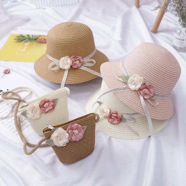 wide brim hats girl kids lovely flowers straw hat handbag set child baby travel holiday beach floppy bag flower sun cap panama 2021, Blue;gray
wide brim hats girl kids lovely flowers straw hat handbag set child baby travel holiday beach floppy bag flower sun cap panama 2021, Blue;gray