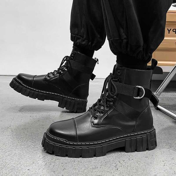 autumn men's shoes high martin boots fashion versatile british black leather work clothes leisure climax
autumn men's shoes high martin boots fashion versatile british black leather work clothes leisure climax