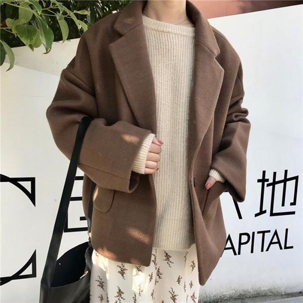 women's suits & blazers casual women autumn suit plus size brown coat hat winter clothes korean style jaqueta feminina ladies coats 50x, White;black
women's suits & blazers casual women autumn suit plus size brown coat hat winter clothes korean style jaqueta feminina ladies coats 50x, White;black