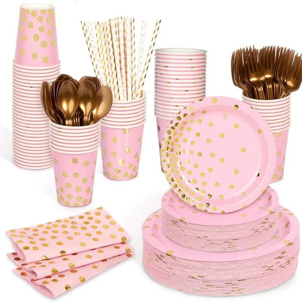 disposable dinnerware 1st birthday party pink gold dot wedding tableware paper cup plate decor kids girl baby shower supplies
disposable dinnerware 1st birthday party pink gold dot wedding tableware paper cup plate decor kids girl baby shower supplies