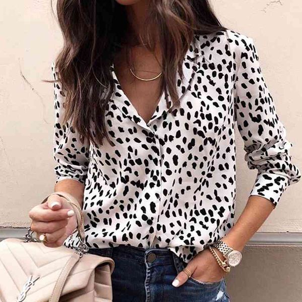 new 2019 womens summer v neck leopard print button blouse ladies long sleeve shirt x0521, White
new 2019 womens summer v neck leopard print button blouse ladies long sleeve shirt x0521, White