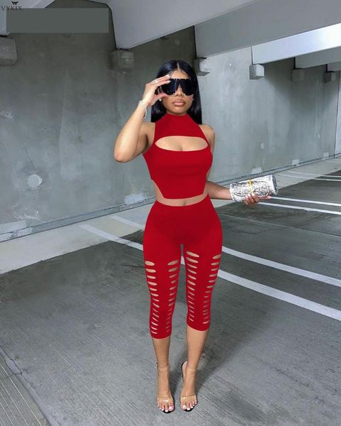 women's tracksuits fashion women set solid sleeveless half high collar crop hole calf length pants two 2 piece sets club outfits summe, Gray
women's tracksuits fashion women set solid sleeveless half high collar crop hole calf length pants two 2 piece sets club outfits summe, Gray