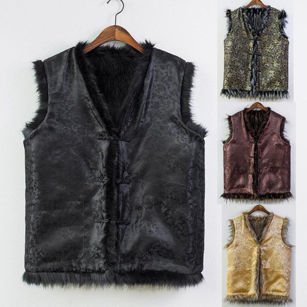 men's vests men 's and women same style fur vest raccoon tang suit retro double-sided wear, Black;white
men's vests men 's and women same style fur vest raccoon tang suit retro double-sided wear, Black;white