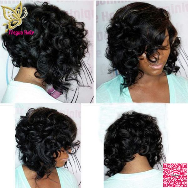 short front loose curly malaysian unprocessed human full lace wigs with side bangs & baby hair, Black;brown
short front loose curly malaysian unprocessed human full lace wigs with side bangs & baby hair, Black;brown