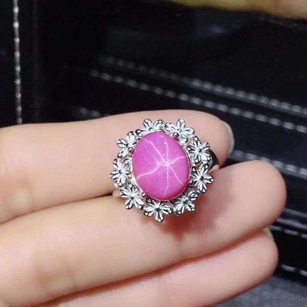 cluster rings fashion pink star ruby gemstone ring for women 925 sterling silver girl birthday party gift color, Golden;silver
cluster rings fashion pink star ruby gemstone ring for women 925 sterling silver girl birthday party gift color, Golden;silver