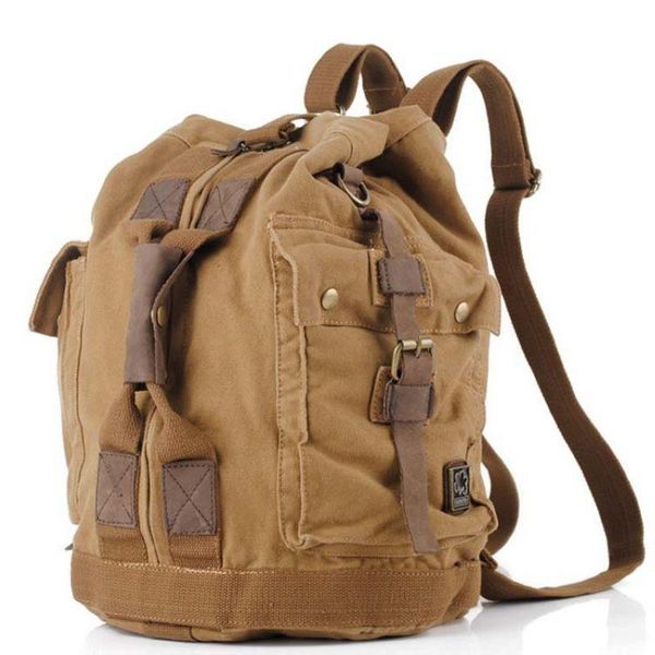 backpack men's women's vintage canvas leather cotton bag rucksack mountaineering book school casual backpacks
backpack men's women's vintage canvas leather cotton bag rucksack mountaineering book school casual backpacks
