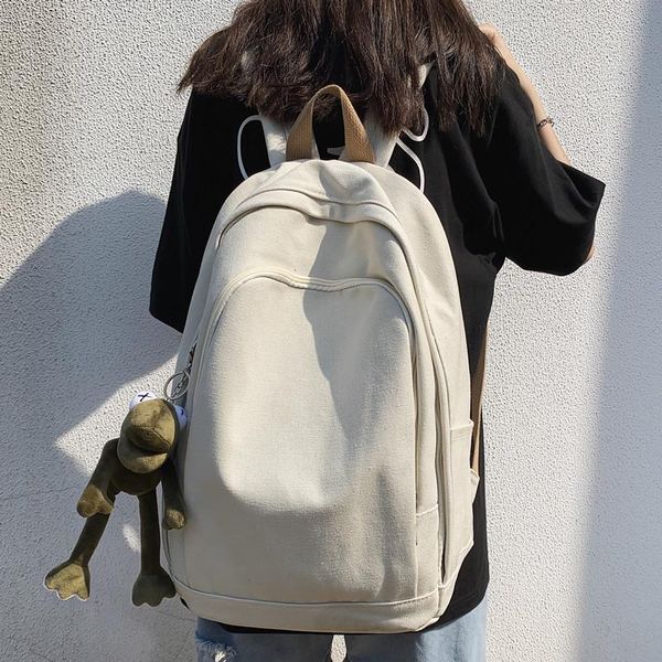 backpack vintage canvas solid-colored large-capacity shoulder bag female male college student
backpack vintage canvas solid-colored large-capacity shoulder bag female male college student