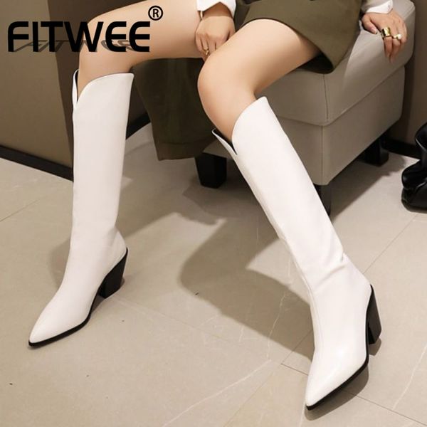 boots fitwee women knee high thick heel pointed toe winter long fashion cool party shoes size 34-48 fn5w, Black
boots fitwee women knee high thick heel pointed toe winter long fashion cool party shoes size 34-48 fn5w, Black